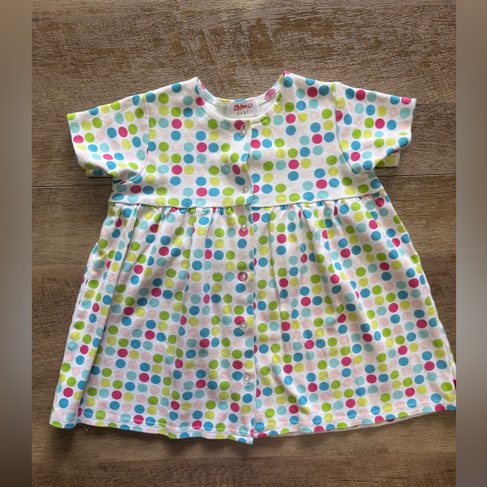 Zutano Colorful Polka Dot Baby Dress